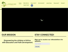 Tablet Screenshot of childaidafrica.org